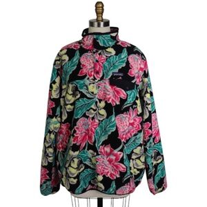 Patagonia Synchilla Snap T Pullover Floral Manoa Print Sweater
